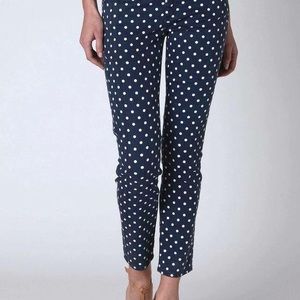 Anthropologie ag stevie navy polka dot jeans
